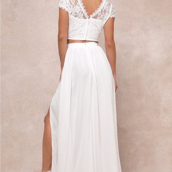 Lulu's Beautiful Two Piece Dress - Picture 2 of 3